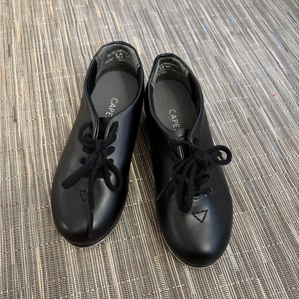 Toddler Capezio Tic Tap Toe Shoes Size 9 Black Unisex